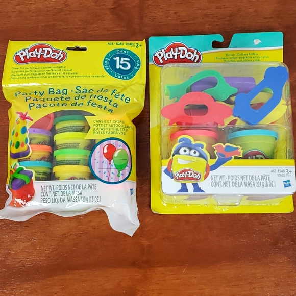Hasbro Toys Playdoh Rollers Cutters 5 Can Party Bag Gift Set Poshmark